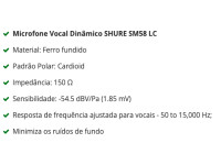 <b>Processador Voz BOSS VE-22 Microfone SHURE SM-58 LC Cabo Microfone 3 metros Roland RMC-B10</b> <b>Processador Voz BOSS VE-22 Microfone SHURE SM-58 LC Cabo Microfone 3 metros Roland RMC-B10</b>